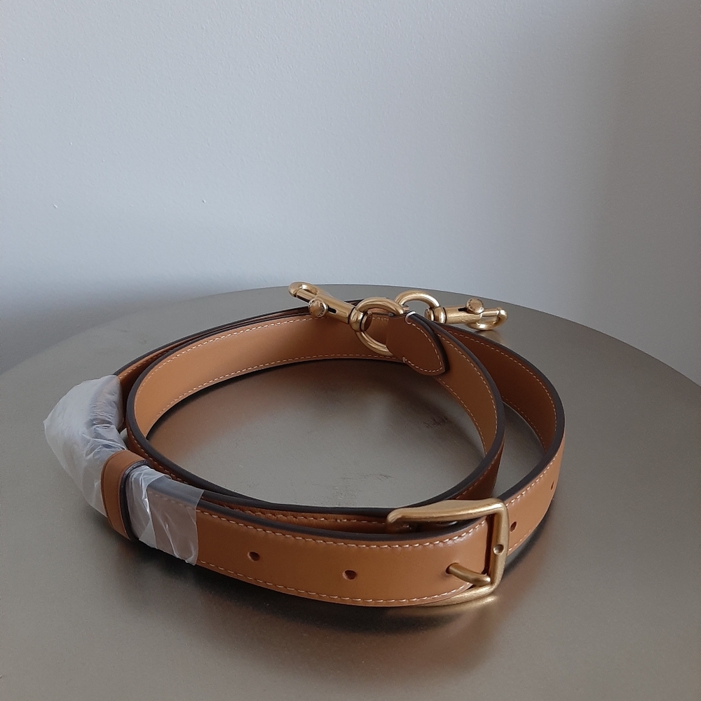Coach adjustable leather strap